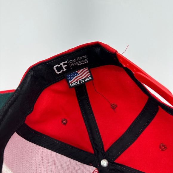 Cali-Fame Trump Make America Great Again USA Logo Red Trucker Hat Cap One Size - Picture 5 of 7